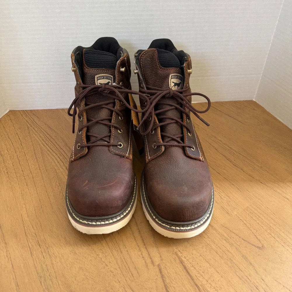 Irish Setter Kittson 83666 Work Boot Mens Size 13D Brown Steel Toe EH Leather